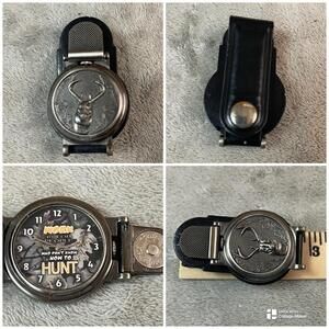 Buck Hunter Leather Fob Watch ( Needs Battery )